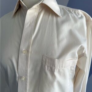 Elegant Cream Dress Shirt for Men